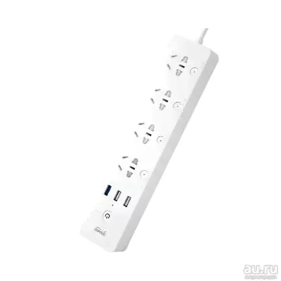 Удлинитель умный Xiaomi Gosund Smart Power Strip (CP5), 4+3USB/QC3.0/18Вт, 1.8м, 2500Вт, WI-FI